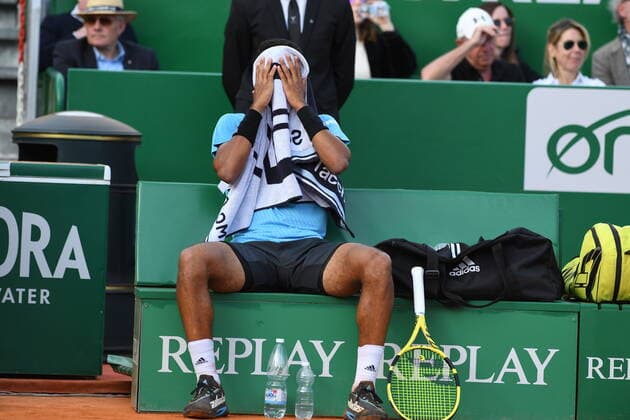 Tennis : Monte Carlo 2022 - Felix Auger Aliassime - Canada Tennis : Monte Carlo 2022 - Monaco - 13 04 2022 ChrysleneCaillaud Panoramic 
