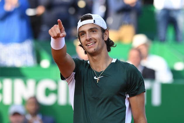 Tennis : Monte Carlo 2022 - Lorenzo Musetti - Italie Tennis : Monte Carlo 2022 - Monaco - 13 04 2022 ChrysleneCaillaud Panoramic 