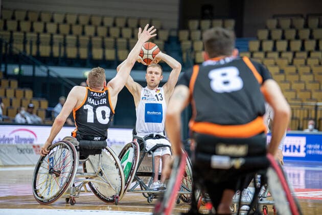 RBBL RSV Lahn Dill Hannover United, 13 04 22 Thomas Boehme 13 RSV Lahn Dill , Jan Haller 10 Hannover United , Amit Vigoda 8 Hannover United RBBL RSV Lahn Dill Hannover United Wetzlar, 13 04 22 Copyright: xBEAUTIFULxSPORTS Roeczeyx
