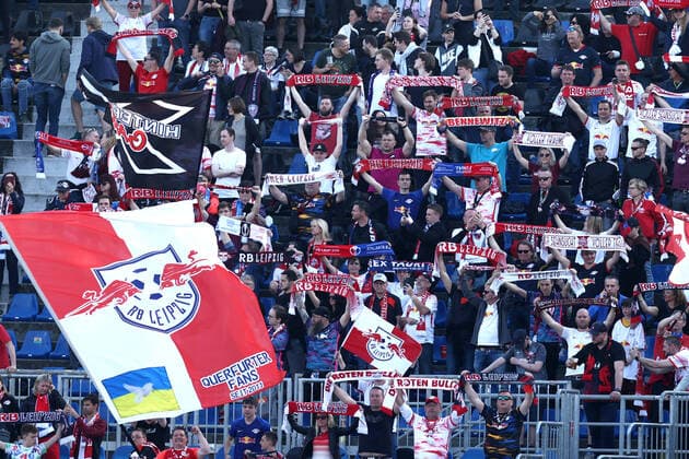 Fußball, EL, Atalanta Bergamo - RB Leipzig Bergamo 14 04 2022 - Europa League Atalanta-RB Lipsia foto Image nella foto: tifosi RB Lipsia 