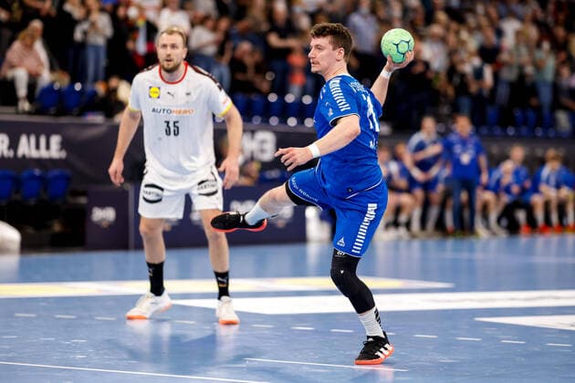 Kiel, 13 April 2022 Handball, World Cup Play Offs, Germany Faroe Elias Ellefsen a Skipagotu Fa ro er, 71