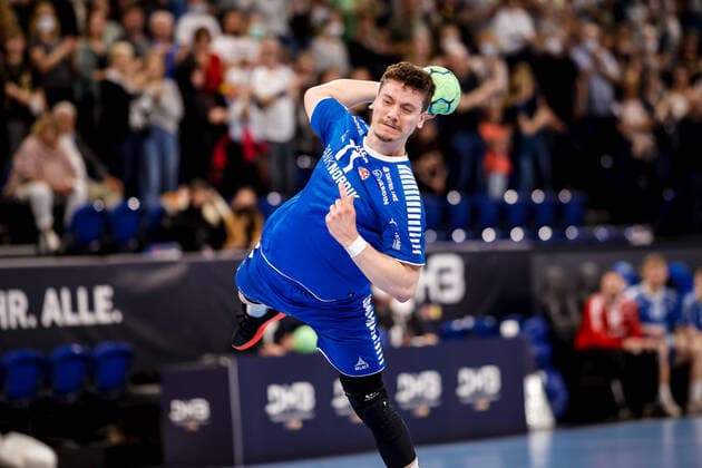 Kiel, 13 April 2022 Handball, World Cup Play Offs, Germany Faroe Elias Ellefsen a Skipagotu Fa ro er, 71
