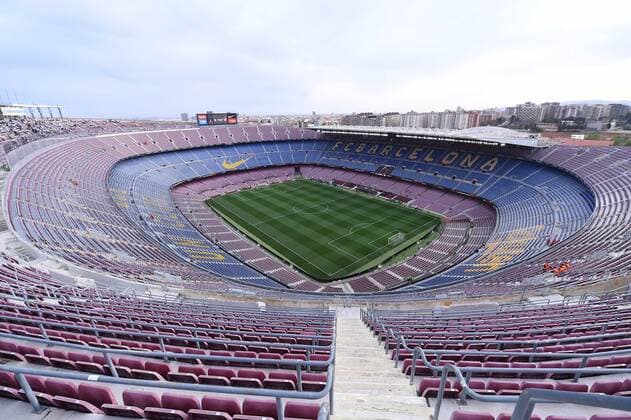 Soccer Europa League quarterfinal FC Barcelona Eintracht Frankfurt on 14 04 2022 at Camp Nou in Barcelona interior view interior panorama interior stadium xHDx