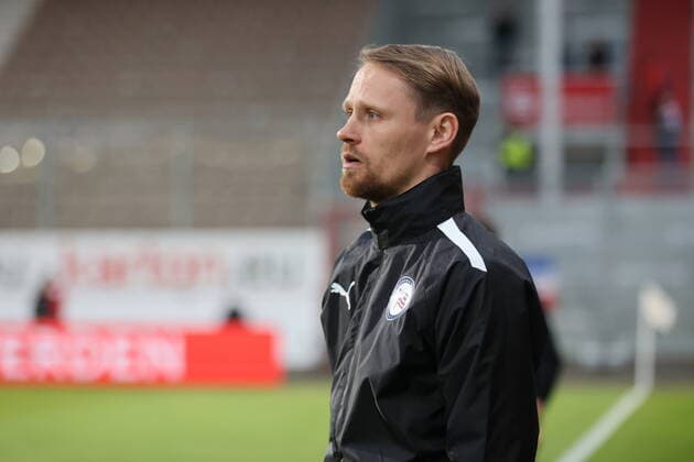Coach Thomas Franke Tasmania Berlin Football Regionalliga Nordost 2021 2022 FC Energie Cottbus Tasmania Berlin