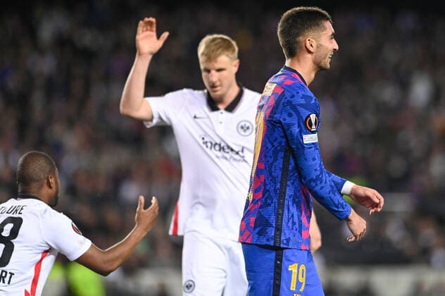 April 14, 2022, Barcelona, Spain: Ferran Torres of FC Barcelona, Barca during the UEFA Europa League Quarter Final Leg Two match between FC Barcelona and Eintracht Frankfurt at Camp Nou in Barcelona Barcelona Spain - ZUMAd159 20220414_zia_d159_053 Copyright: xGerardxFrancox