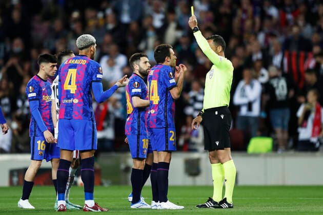 Eric Garcia (Barcelona), APRIL 14, 2022 - Football Soccer : UEFA Europa League Round of 8 2nd leg match between FC Barcelona, Barca 2-3 Eintracht Frankfurt at the Camp Nou stadium in Barcelona, Spain. Noxthirdxpartyxsales  (185854888)