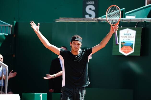 Taylor Fritz (USA) TENNIS : Masters 1000 de Monte Carlo - Quart de finale - Monte Carlo - 15 04 2022 NorbertScanella Panoramic 