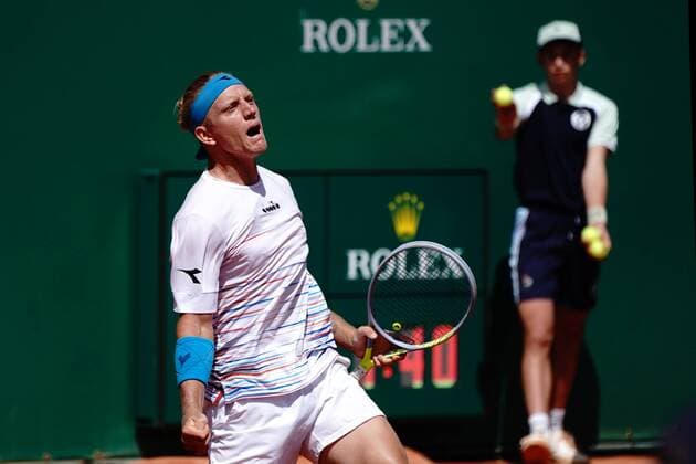 Alejandro Davidovich Fokina (Espagne) TENNIS : Masters 1000 de Monte Carlo - Quart de finale - Monte Carlo - 15 04 2022 NorbertScanella Panoramic 