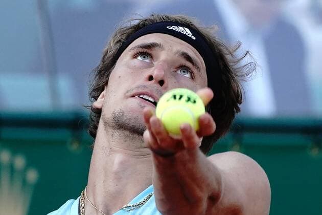 Alexander Zverev (Allemagne) TENNIS : Masters 1000 de Monte Carlo - Quart de finale - Monte Carlo - 15 04 2022 NorbertScanella Panoramic 