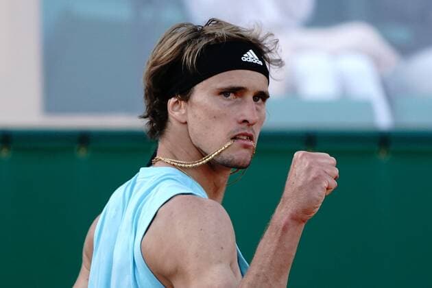 Alexander Zverev (Allemagne) TENNIS : Masters 1000 de Monte Carlo - Quart de finale - Monte Carlo - 15 04 2022 NorbertScanella Panoramic 