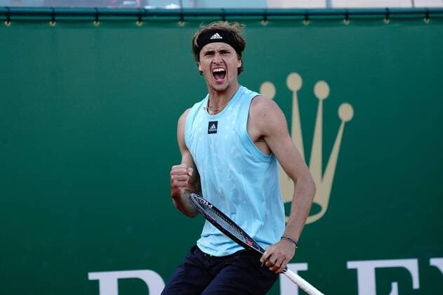 Sport Themen der Woche KW15 Sport Bilder des Tages Alexander Zverev (Allemagne) TENNIS : Masters 1000 de Monte Carlo - Quart de finale - Monte Carlo - 15 04 2022 NorbertScanella Panoramic 
