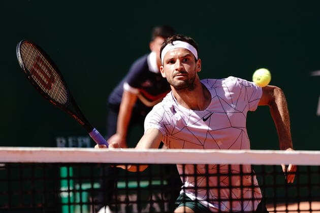 Grigor Dimitrov (Bulgarie) TENNIS : Master 1000 de Monte-Carlo - Monte Carlo - 13 04 2022 NorbertScanella Panoramic 
