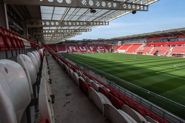 Rotherham United v Ipswich Town Sky Bet League 1 A general view of the New York Stadium, Rotherham ahead of the Sky Bet League 1 match between Rotherham United and Ipswich Town. Content Not Available For UK Newspapers Copyright: xMattxWilkinsonx FIL-16795-0003 UK Newspapers OUT