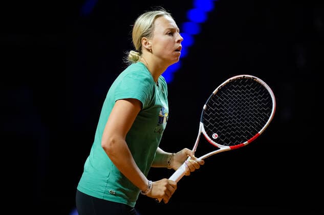 April 15, 2022, STUTTGART, GERMANY: Anett Kontaveit of Estonia during practice at the 2022 Porsche Tennis Grand Prix WTA, Tennis Damen 500 tennis tournament STUTTGART GERMANY - ZUMAa181 20220415_zaa_a181_057 Copyright: xRobxPrangex
