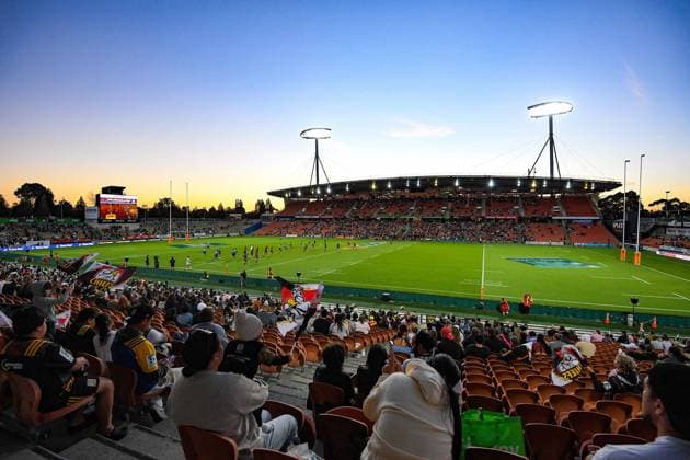 SUPER RUGBY CHIEFS PASIFIKA, A general view of FMG Waikato Stadium during the Super Rugby Pacific Round 9 match between the Waikato Chiefs and Moana Pasifika at FMG Stadium Waikato in Hamilton, New Zealand, Saturday, April 16, 2022. ( NO ARCHIVING, EDITORIAL USE ONLY, NO USE IN BOOKS WITHOUT CONSENT HAMILTON NEW ZEALAND  Copyright: xJEREMYxWARDx 20220416001648138089