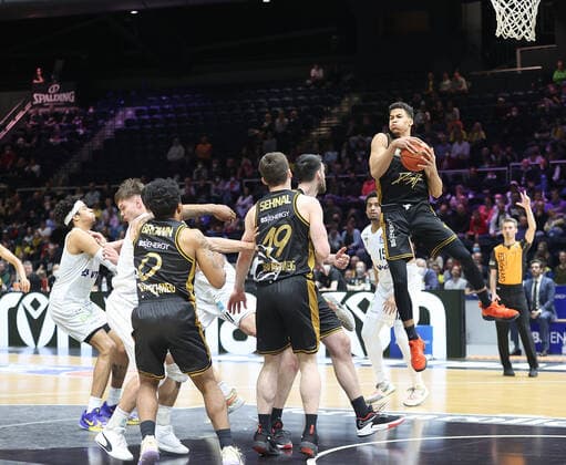 Rebound Brandon Tischler Basketball Loewen Braunschweig