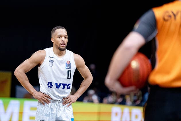 Jaylon Brown Nr 0 Hamburg Towers Basketball Loewen Braunschweig Hamburg Towers Basketball Loewen Braunschweig Hamburg Towers, basketball, BBL, season 2021 2022, 16 04 2022 Braunschweig. Copyright: xDanielxReinelt xEibner-Pressefotox EP_drt