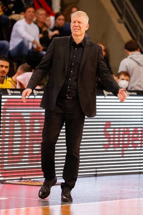 Ludwigsburg , Basketball easycredit BBL Bundesliga, MHP Riesen Ludwigsburg vs FC Bayern Munich , Coach John Patrick Riesen