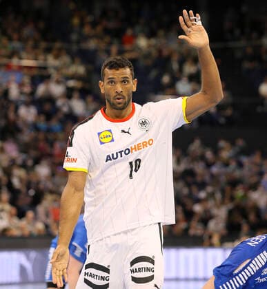 Photo Djibril M Bengue GER Handball men on 13 04 2022 Handball international match men Germany Faroe Islands 34 26