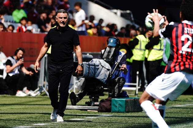 Christophe Galtier (entraineur de l OGC Nice) FOOTBALL : OGC Nice vs Lorient - Ligue 1 Uber Eats - Nice - 17 04 2022 NorbertScanella Panoramic 