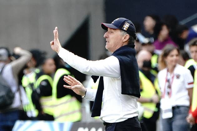 Christophe Pelissier (Entraineur de Lorient) FOOTBALL : OGC Nice vs Lorient - Ligue 1 Uber Eats - Nice - 17 04 2022 NorbertScanella Panoramic 