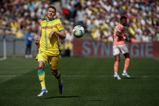 Quentin Merlin (Nantes) FOOTBALL : FC Nantes vs Angers SCO - Ligue 1 Uberteat - 17 04 2022 AurelienMorissard Panoramic 