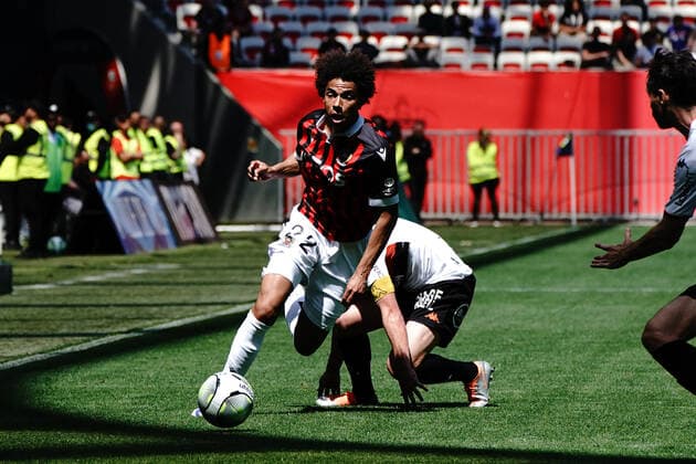Justin Kluivert (OGC Nice) FOOTBALL : OGC Nice vs Lorient - Ligue 1 Uber Eats - Nice - 17 04 2022 NorbertScanella Panoramic 