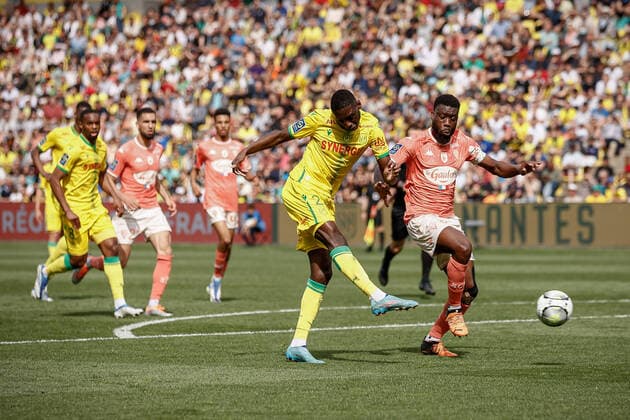 Randal Kolo Muani (Nantes) FOOTBALL : FC Nantes vs Angers SCO - Ligue 1 Uberteat - 17 04 2022 AurelienMorissard Panoramic 