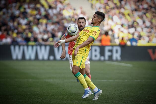 Ludovic Blas (Nantes) FOOTBALL : FC Nantes vs Angers SCO - Ligue 1 Uberteat - 17 04 2022 AurelienMorissard Panoramic 
