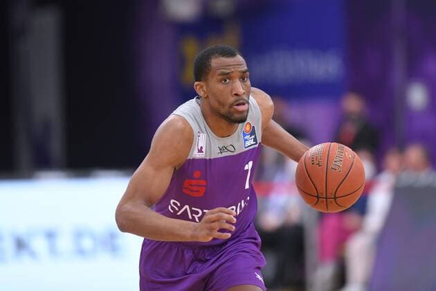 Jeremiah Martin BG Goettingen , Basketball, Bundesliga, BBL, BG Goettingen Alba Berlin, 17 04 2022, BG Goettingen Alba Berlin, Basketball, Bundesliga, GER, BBL, 17 04 2022 Goettingen Copyright: xEibner-Pressefotox-xRolandxSippelx