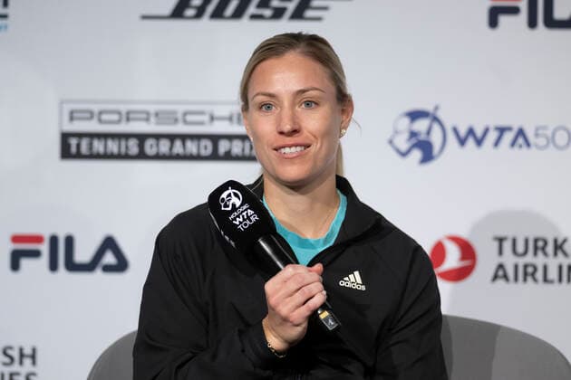 Tennis, WTA Tournament in Stuttgart, Angelique Kerber Press Conference and Training