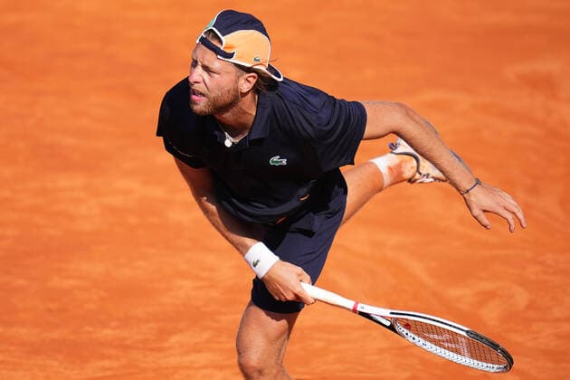 ESP: Barcelona Open Banc, Conde de Godo Trophy Hugo Grenierduring the match of Barcelona Open Banc Sabadell, Conde de Godo Trophy played at Real Club de Tenis Barccelona on April 18, 2022 in Barcelona, Spain. kpmg Copyright: xBaguxBlancox xxPRESSINPHOTOx PS_220418_921