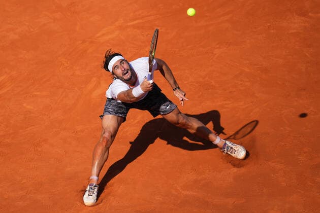 ESP: Barcelona Open Banc, Conde de Godo Trophy Gian Marco Moroniduring the match of Barcelona Open Banc Sabadell, Conde de Godo Trophy played at Real Club de Tenis Barccelona on April 18, 2022 in Barcelona, Spain. kpmg Copyright: xBaguxBlancox xxPRESSINPHOTOx PS_220418_908