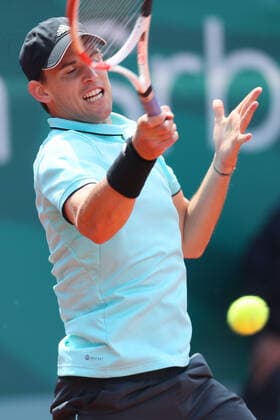 Dominic Thiem of Austria vs John Millman of Australia ATP, Tennis Herren tour Serbia open tennis center Novak,Belgrade 19.04.2022. Photo: Marko Metlas MarkoxMetlas 