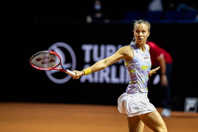 Viktorija Golubic, Swiss, Switzerland Tennis Womens Porsche Cup Porsche Tennis Grand Prix GP Stuttgart 2022 Porsche Arena 19 04 2022 Porsche Tennis Grand Prix Stuttgart 2022, 19 04 2022 Stuttgart Copyright: xEibner-Pressefoto RogerxBuerkex EP_EER