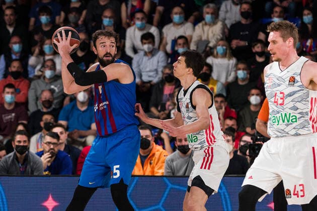 April 19, 2022, Barcelona, Barcelona, Spain: Serta Sanli of FC Barcelona, Barca in action during the Turkish Airlines EuroLeague Play Off Game 1 match between FC Barcelona and FC Bayern Munich at Palau Blaugrana on April 19, 2022 in Barcelona, Spain. Barcelona Spain - ZUMAa181 20220419_zaa_a181_026 Copyright: xJavierxBorregox
