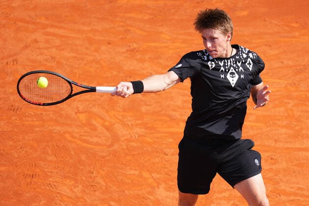 ESP: Barcelona Open Banc, Conde de Godo Trophy Ilia Ivashka during the match of Barcelona Open Banc Sabadell, Conde de Godo Trophy played at Real Club de Tenis Barccelona on April 19, 2022 in Barcelona, Spain. kpng Copyright: xBaguxBlancox xxPRESSINPHOTOx PS_220419_397