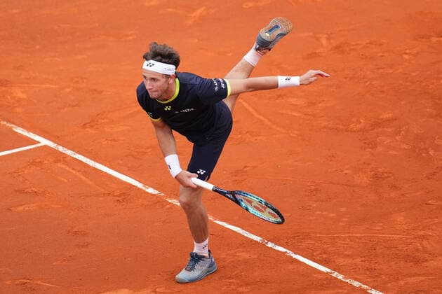 ESP: Barcelona Open Banc, Conde de Godo Trophy Casper Ruud during the match of Barcelona Open Banc Sabadell, Conde de Godo Trophy played at Real Club de Tenis Barccelona on April 19, 2022 in Barcelona, Spain. kpng Copyright: xBaguxBlancox xxPRESSINPHOTOx PS_220419_352