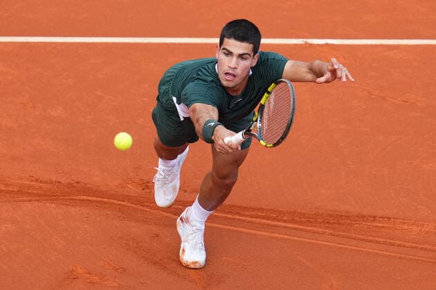 ESP: Barcelona Open Banc, Conde de Godo Trophy Carlos Alcaraz during the Barcelona Open Banc Sabadell, Conde de Godo Trophy played at Real Club de Tenis Barcelona on April 20, 2022 in Barcelona, Spain. kpng Copyright: xBaguxBlancox xPRESSINPHOTOx PS_220420_089