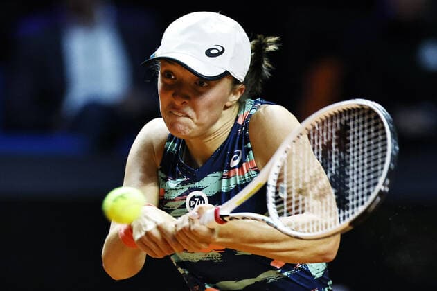 Iga Swiatek, POL, during 2022 Porsche Tennis Grand Prix in Stuttgart, 20 04 2022