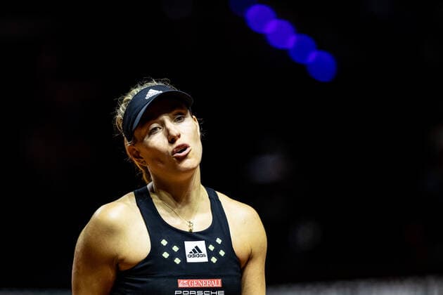 Angelique Kerber is disappointed and frustrated Tennis Womens Porsche Cup Porsche Tennis Grand Prix GP Stuttgart 2022 Porsche Arena 20 04 2022 Porsche Tennis Grand Prix Stuttgart 2022, 20 04 2022 Stuttgart, Germany Copyright: xEibner-Pressefoto RogerxBuerkex EP_EER