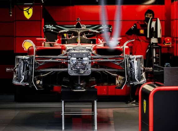 IMOLA An engineer views the car of Charles Leclerc Ferrari at the Autodromo Enzo e Dino Ferrari in Imola ahead of the Emilia Romagna F1 Grand Prix REMKO DE WAAL GP Emilia Romagna 2022 2022 xVIxANPxSportx xxANPxIVx 447395647 originalFilename: 447395647.jpg
