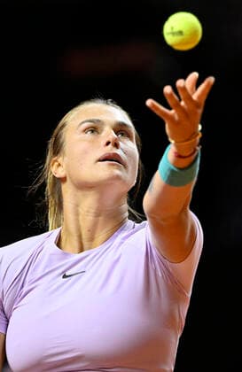Aryna Sabalenka BLR Action Tennis Women Porsche Cup Porsche Tennis Grand Prix GP Stuttgart 2022 Porsche Arena 21 04 2022 DFL REGULATES PROHIBIT ANY USE OF PHOTOGRAPHS AS IMAGE SEQUENCES AND OR QUASI VIDEO Porsche Tennis Grand Prix GP Stuttgart 2022