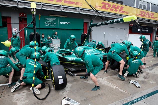 Pit Stop Trainin Aston Martin ITA, Formula 1 Grand Prix Emilia Romagna, Imola, 21 04 2022 ITA, Formula 1 Grand Prix Emilia Romagna, Imola, 21 04 2022 Copyright: xFoto:xEIBNER ThomasxFuesslerx EP_tfr