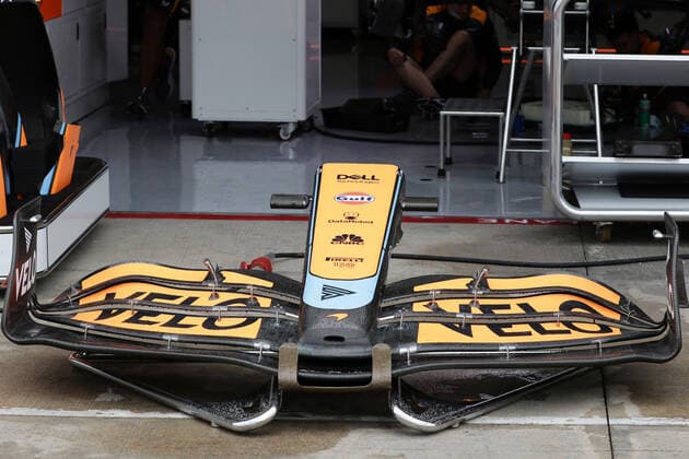 Front wing McLaren ITA, Formula 1 Grand Prix Emilia Romagna, Imola, 21 04 2022 ITA, Formula 1 Grand Prix Emilia Romagna, Imola, 21 04 2022 Copyright: xFoto:xEIBNER ThomasxFuesslerx EP_tfr