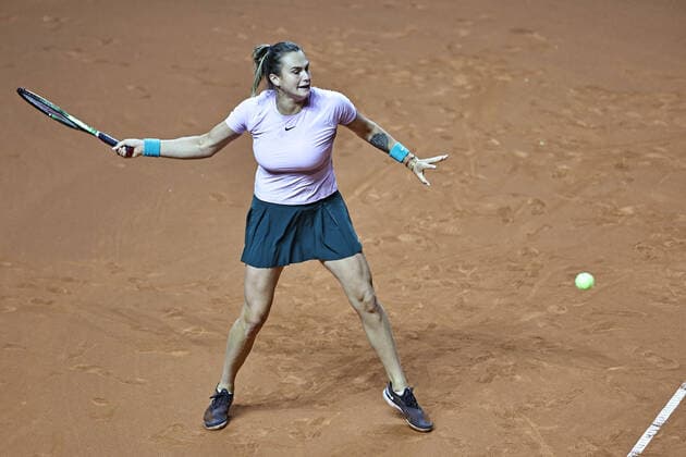 Aryna Sabalenka, BLR, during 2022 Porsche Tennis Grand Prix in Stuttgart, 21 04 2022
