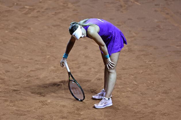 Paula Badosa, ESP, during 2022 Porsche Tennis Grand Prix in Stuttgart, 21 04 2022