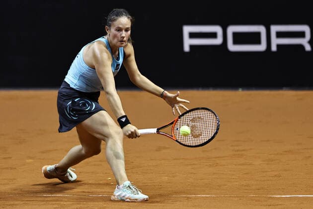 Daria Kasatkina, RUS, during 2022 Porsche Tennis Grand Prix in Stuttgart, 21 04 2022