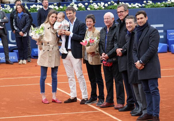 Barcelona Open Banc Sabadell 2022 - Day Four Tribute to Tommy Robredo upon retiring from active tennis after being eliminated by Bernabe Zapata on the first day of the Barcelona Open Banc Sabadell, in Barcelona, on 20th April 2022. Barcelona Barcelona Spain  Copyright: xUrbanandsportx originalFilename:urbanandsport-tributet220420_npAav.jpg