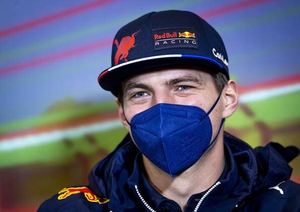 IMOLA Max Verstappen Oracle Red Bull Racing in the press conference prior to the 1st practice session ahead of the Emilia Romagna F1 Grand Prix at Autodromo Enzo e Dino Ferrari REMKO DE WAAL GP Emilia Romagna 2022 Practice 1 2022 xVIxANPxSportx xxANPxIVx 447433282 originalFilename: 447433282.jpg